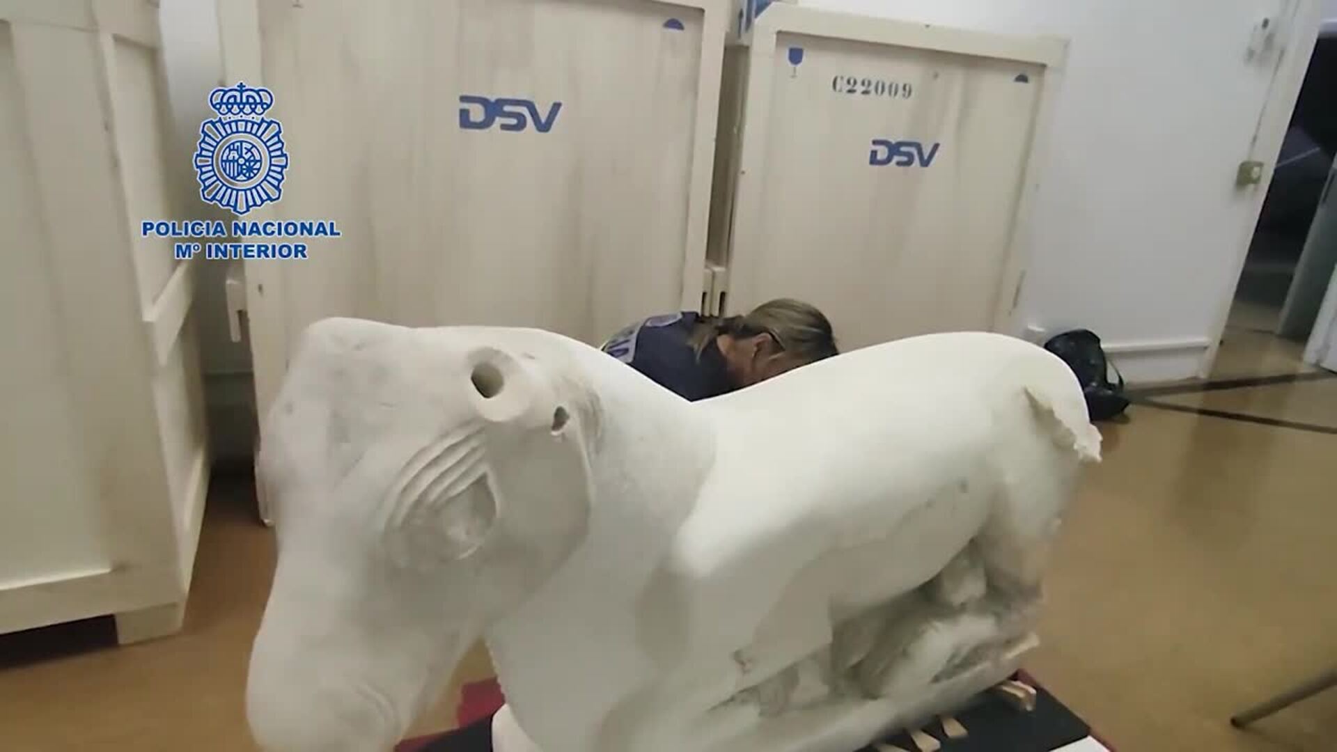 Figura Escultura De Policía Profisti 20613G – Estatua Decorativa De Resina Para Oficina O Hogar