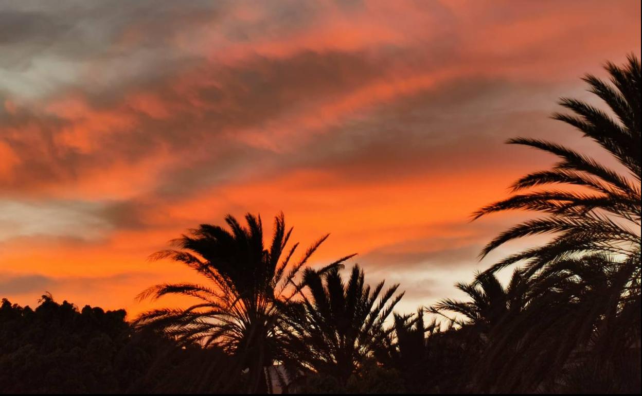 Atardecer en Canarias. 