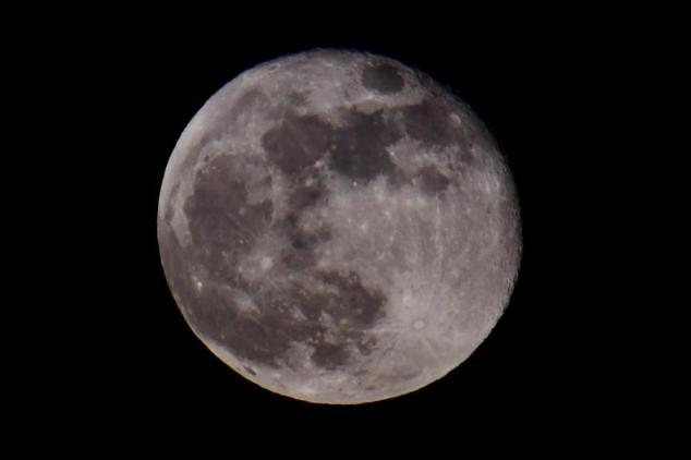 La Luna de Sangre en todo su esplendor. 