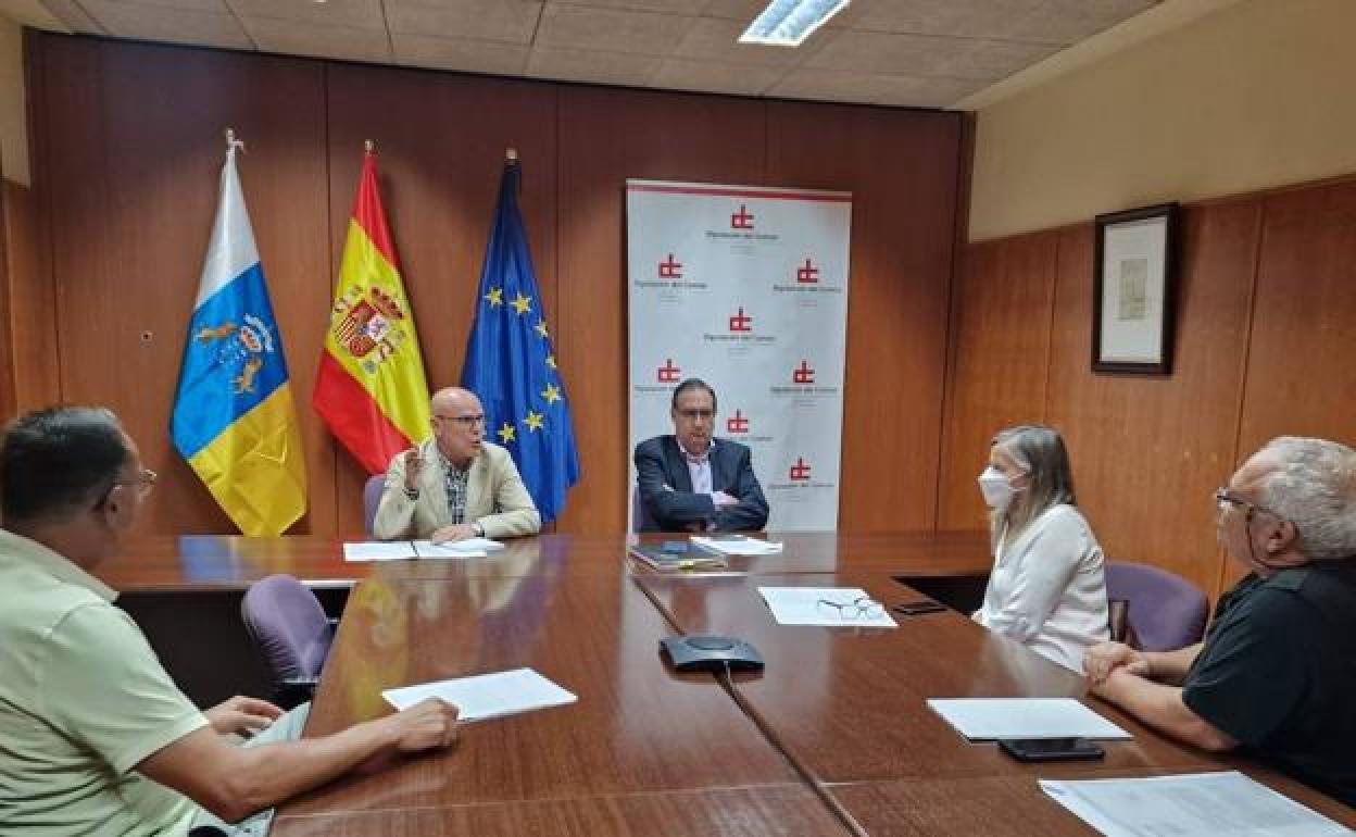 Un momento de la reunión. 