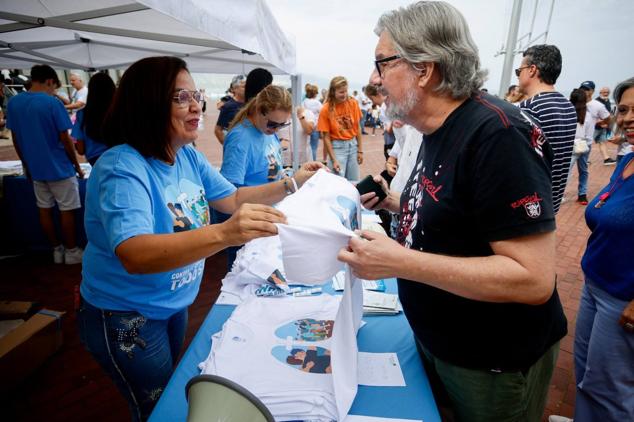 Hubo muchas muestras de solidaridad. 