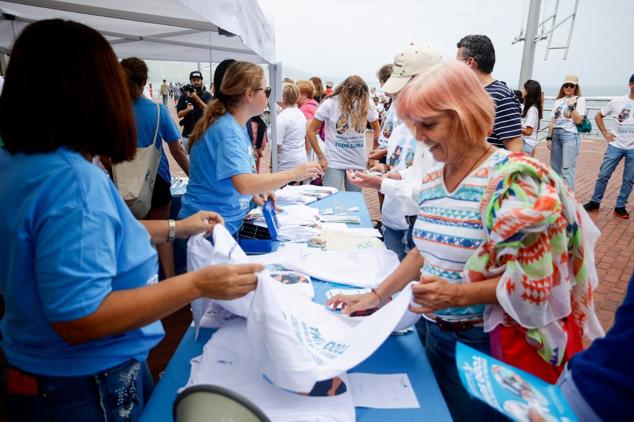 Los puestos se colocaron por La Puntilla.