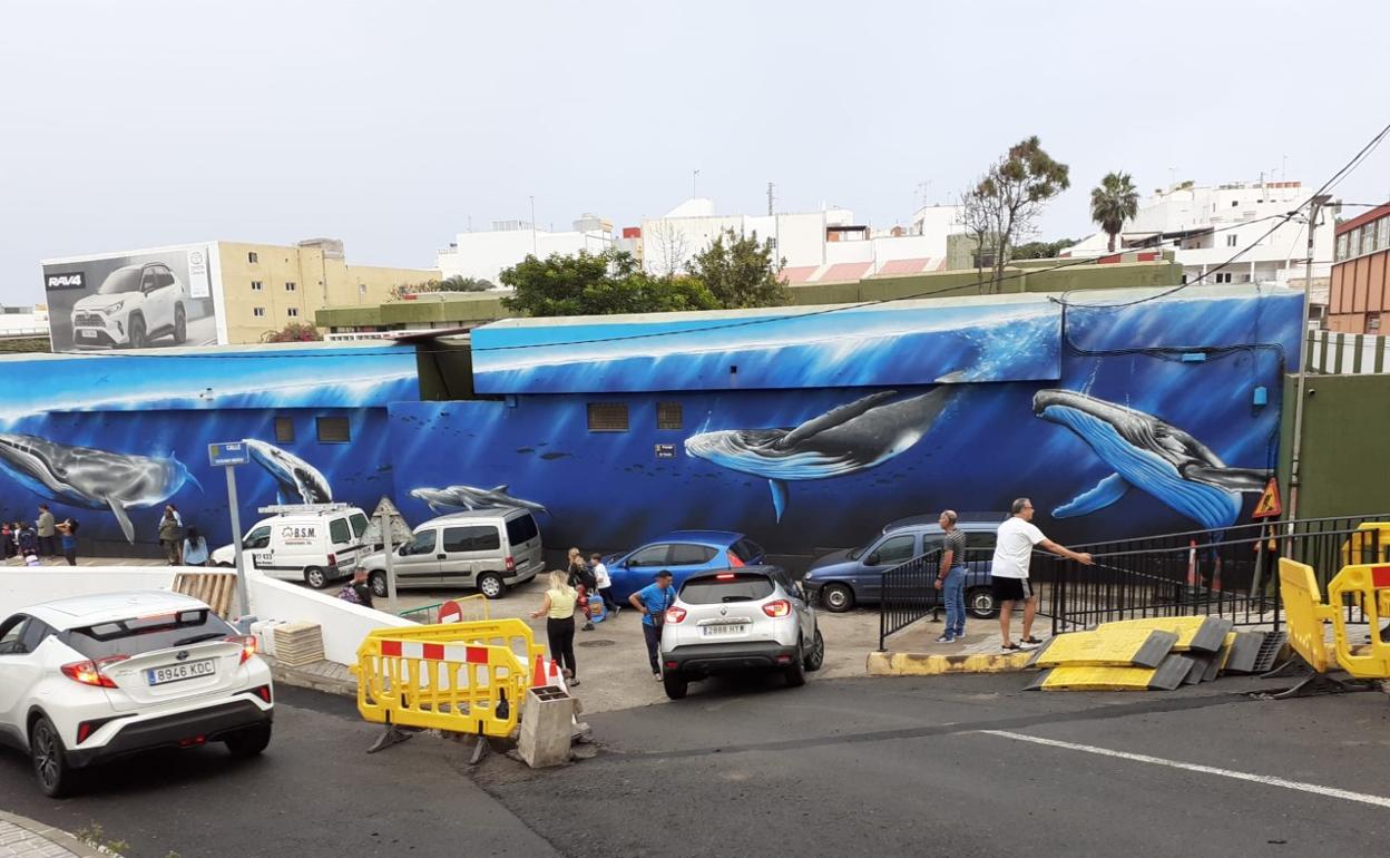 Imagen reciente de la entrada del colegio. 