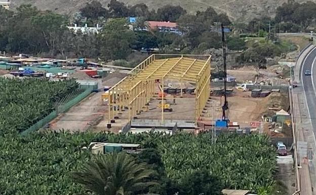 Estado actual de la construcción de la desaladora de Salto de Chira que avanza en El Pajar. 