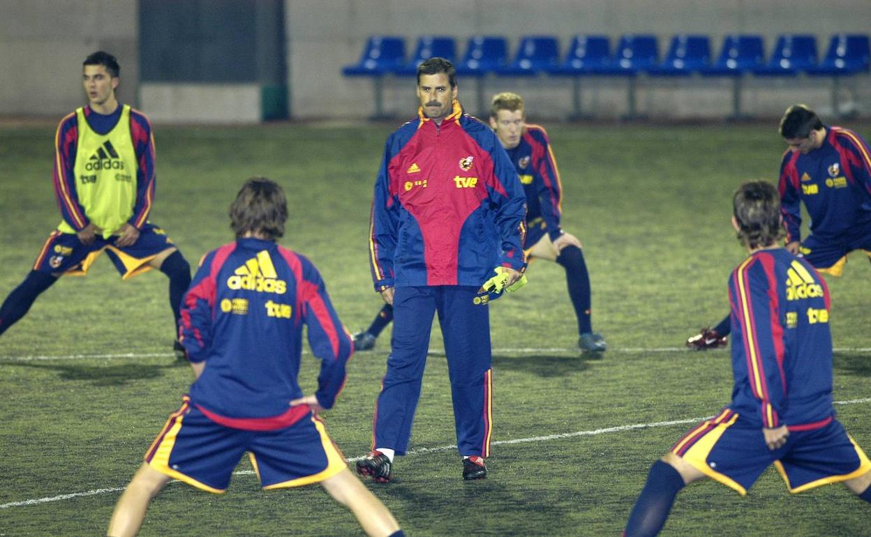 Juan Carlos Gómez Perlado, en su anterior etapa en las categorías inferiores de la selección española.