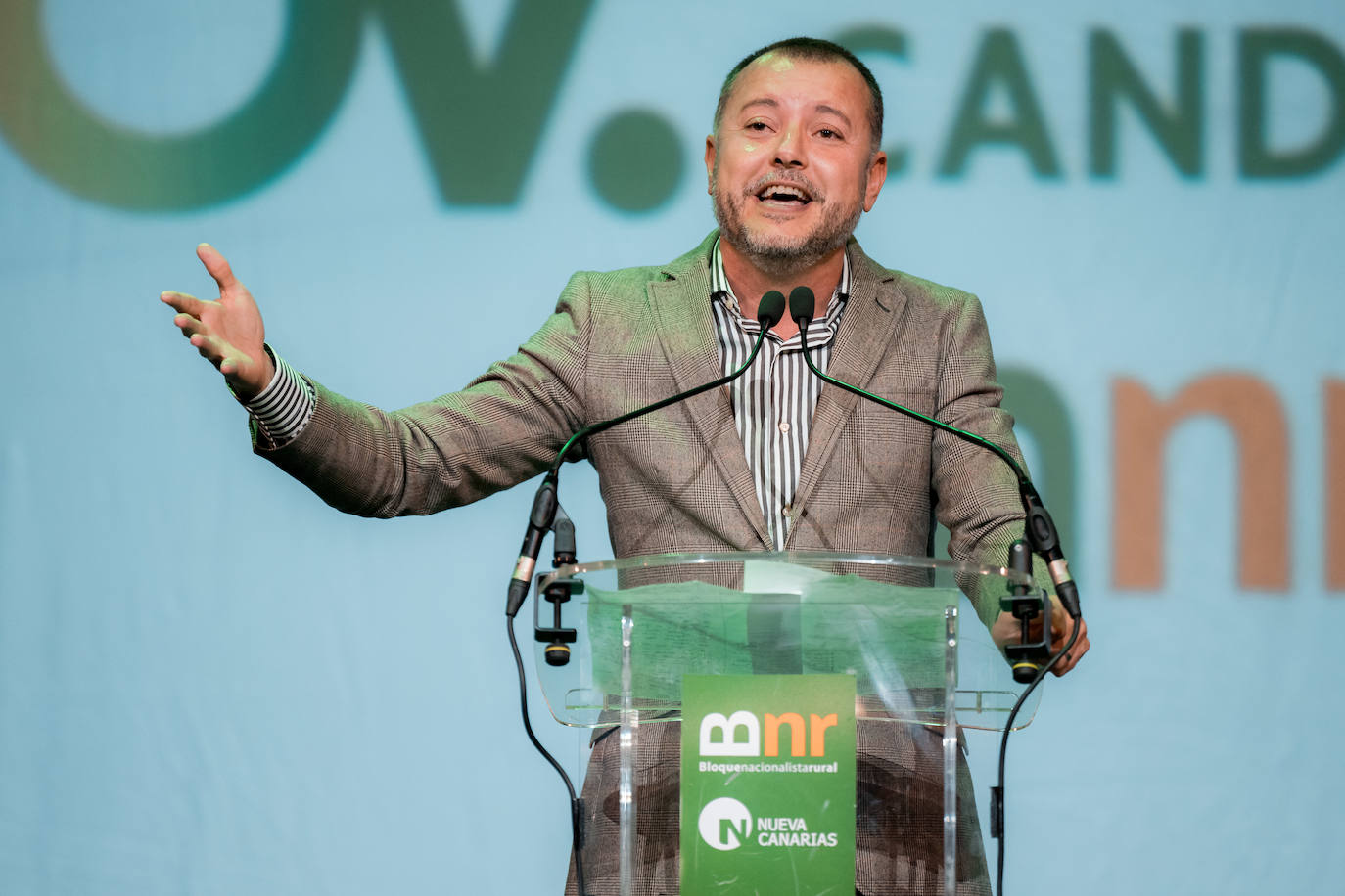 El candidato del BNR-NC a la alcaldía de Gáldar, Teodoro Sosa. 