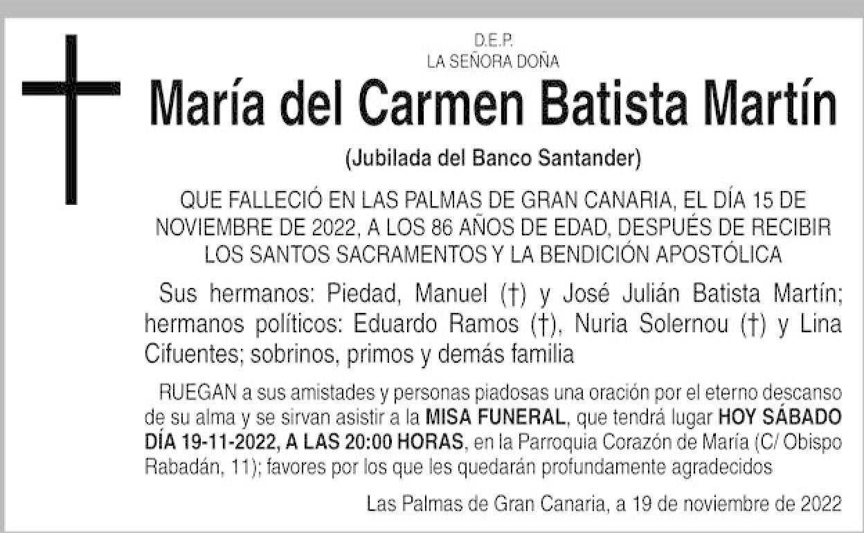 María del Carmen Batista Martín