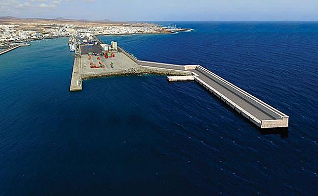 Así quedaría el muelle comercial capitalino con la obra de ampliación pospuesta a 2024. 