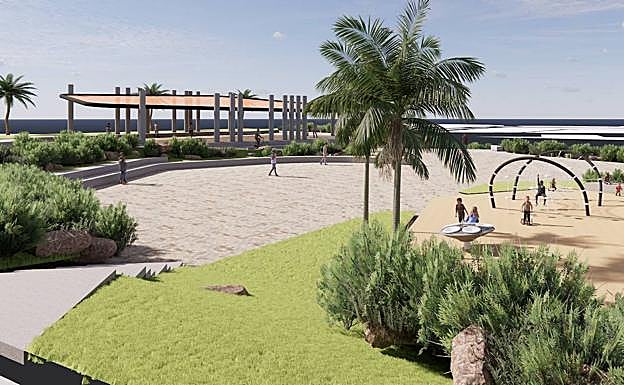 Recreación de cómo será el parque.