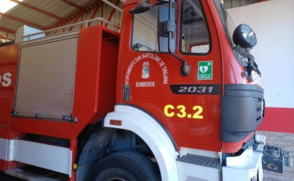 Camión de bomberos de San Bartolomé de Tirajana. 