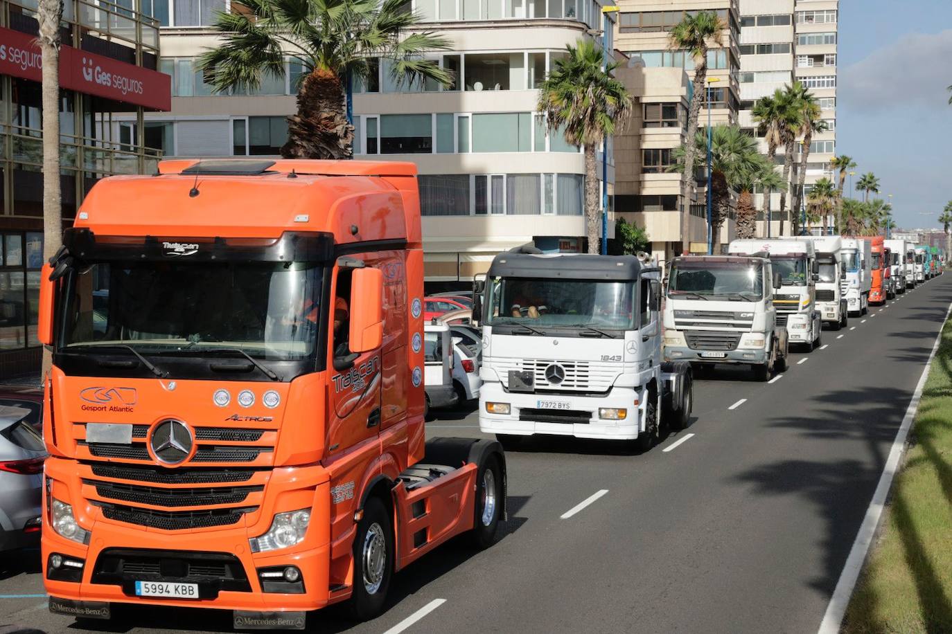 Fotos: La protesta de los transportistas, en imágenes