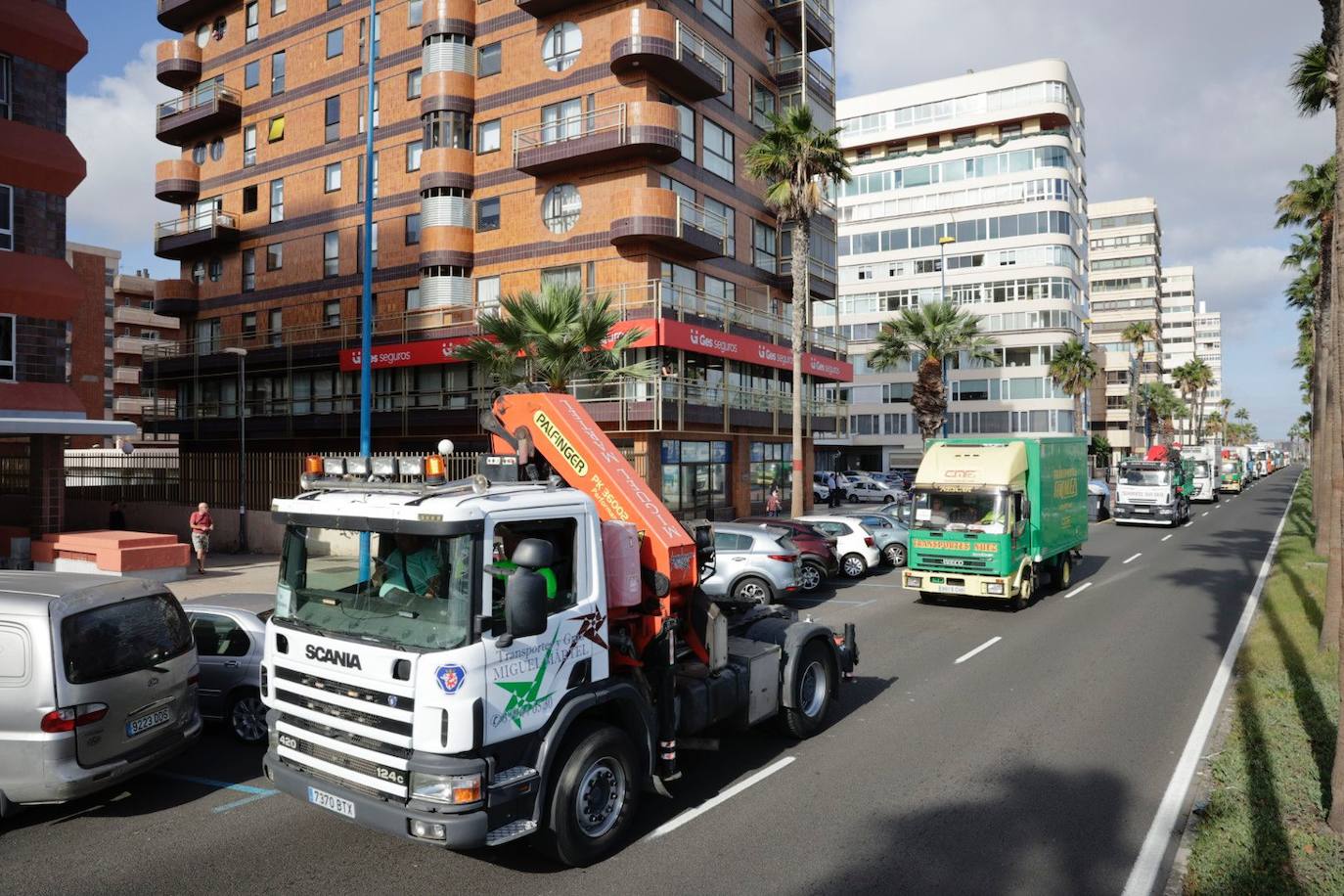 Fotos: La protesta de los transportistas, en imágenes