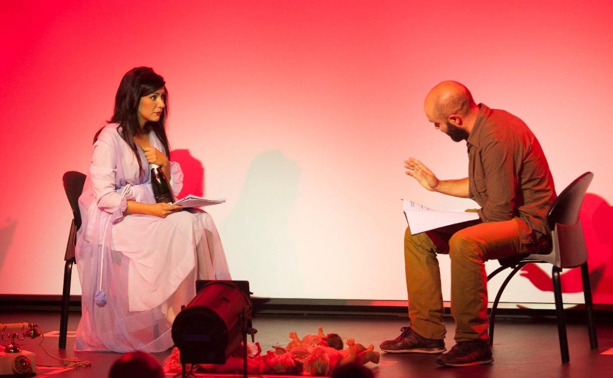 Imagen de archivo de una lectura dramatizada en el Cuyás. 