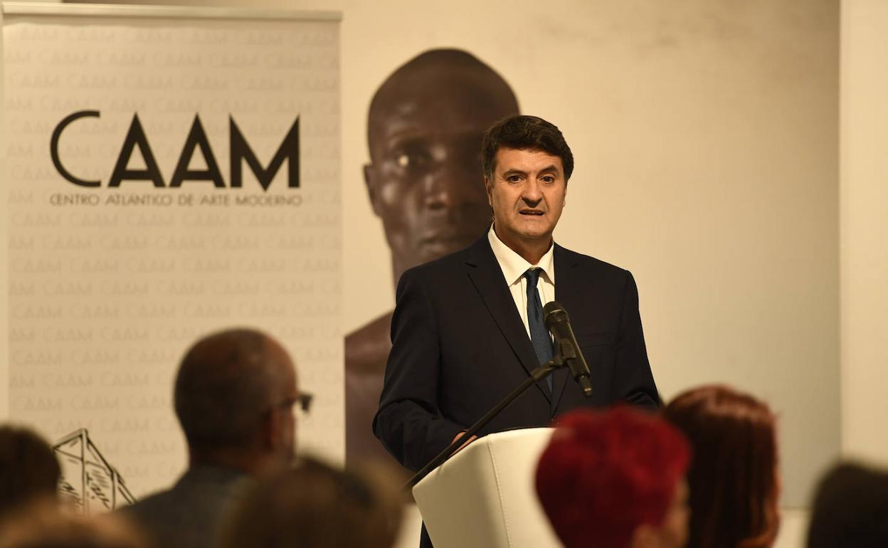 Domingo Doreste, durante su intervención en el CAAM. 
