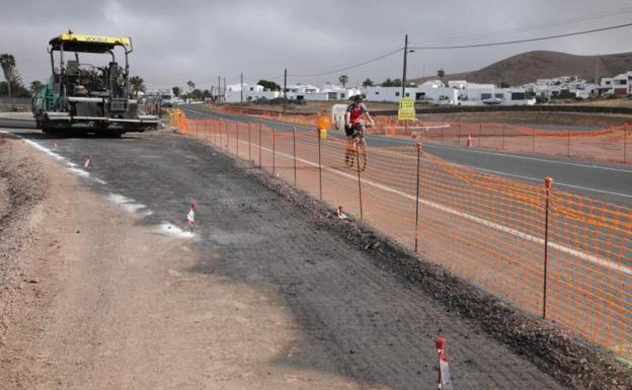 Obra dse ronda de Nazaret hace algunos meses. 