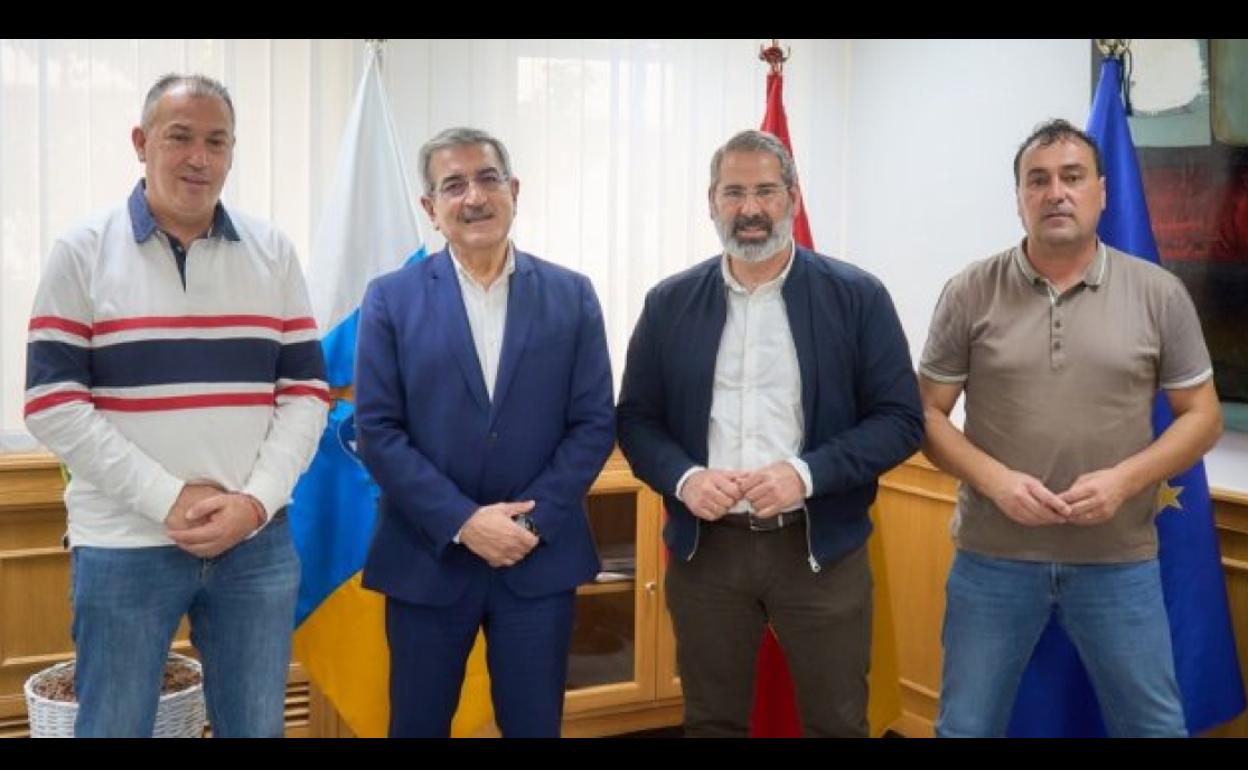 Alexis Henríquez, Román Rodríguez, Jaime Hernández y Juan García. 