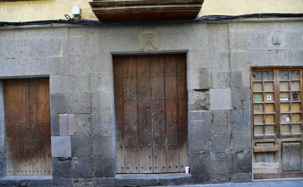 Detalle de la casa de Antonio Betancourt, en la calle de La Peregrina. 