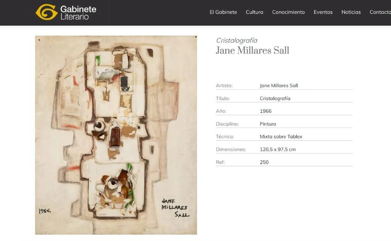 Una de las piezas de Jane Millares, que forma parte de esta colección. 