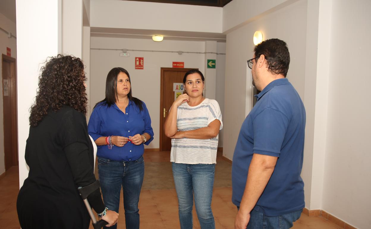 Momento de la entrega. 