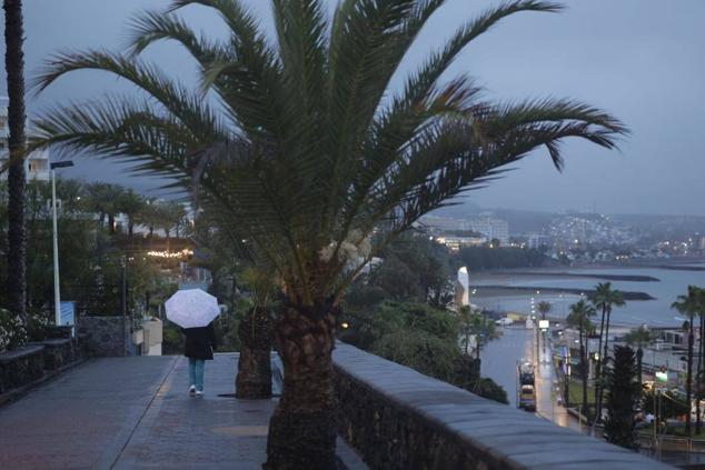 Jornada de lluvia y frío en Gran Canaria. 