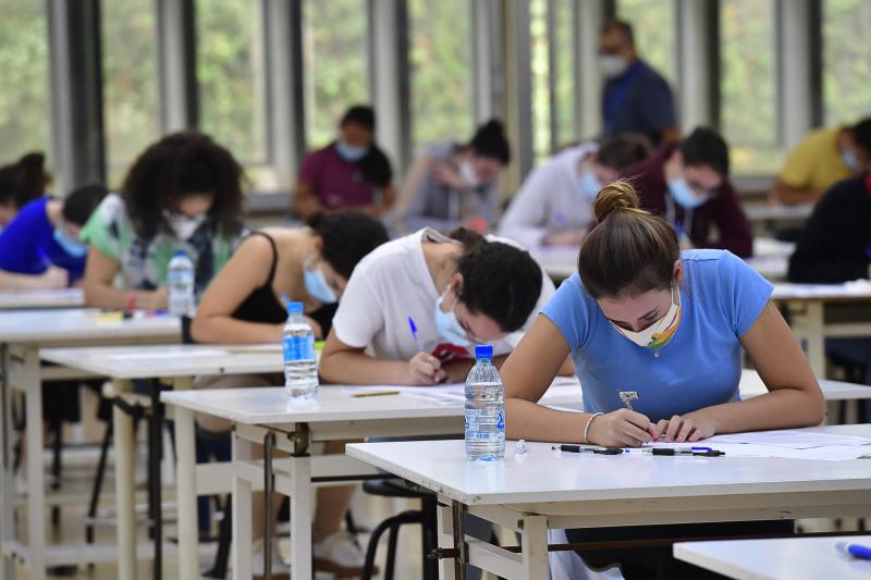 Imagen de archivo durante las pruebas de acceso a la universidad en la ULPGC. 