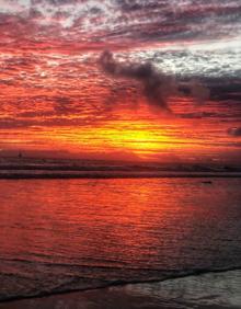 Imagen secundaria 2 - Imponente atardecer en el sur de Gran de Canaria. 