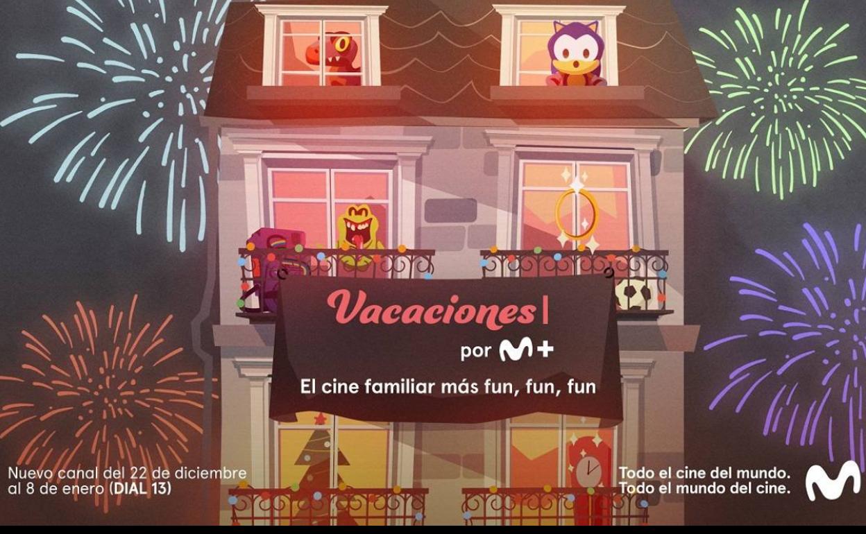 Cartel anunciador del nuevo canal navideño. 