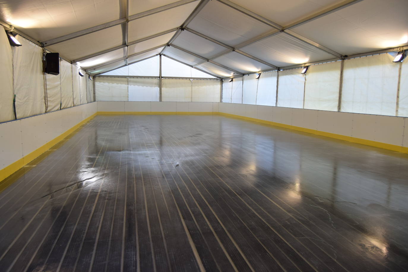 Pista de hielo en Gáldar