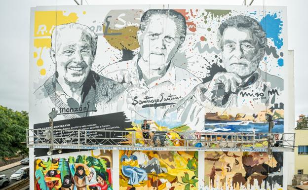 Moya recuerda a Felo Monzón, Miró Mainou y Santiago Santana