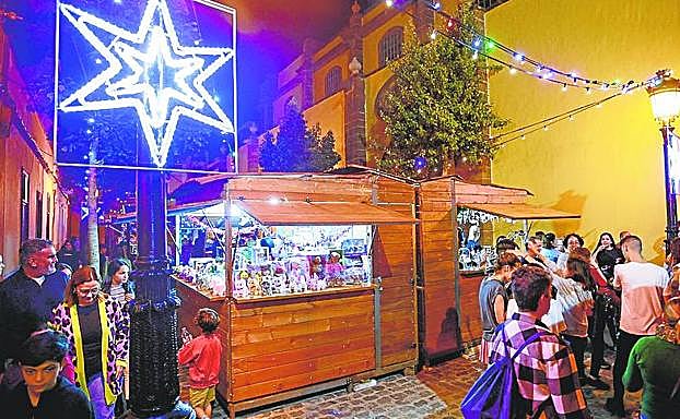 Vídeo. Decoración navideña en Gáldar.