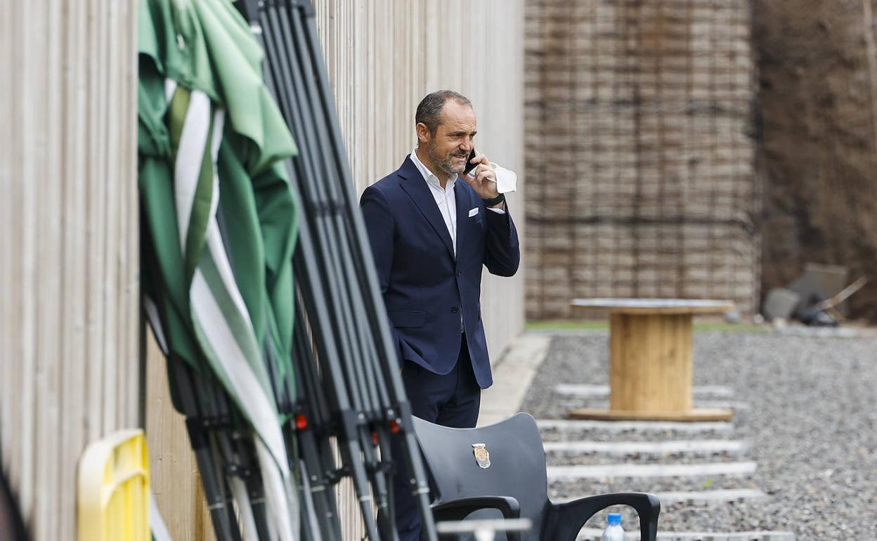 Luis Helguera, fotografiado en la Ciudad Deportiva de Barranco Seco. 