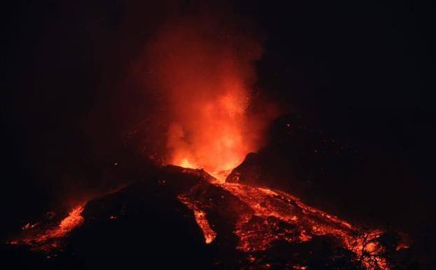 Imagen del volcán de La Palma. /