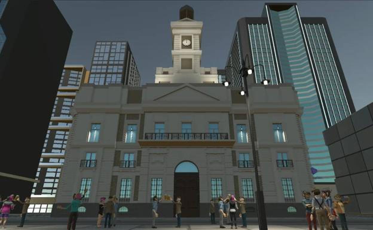 Imagen virtual de la Puerta del Sol. 