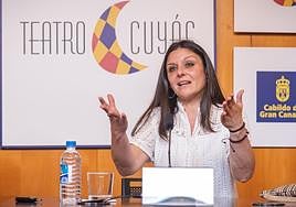 La actriz Estefanía de los Santos, en el Cuyás.