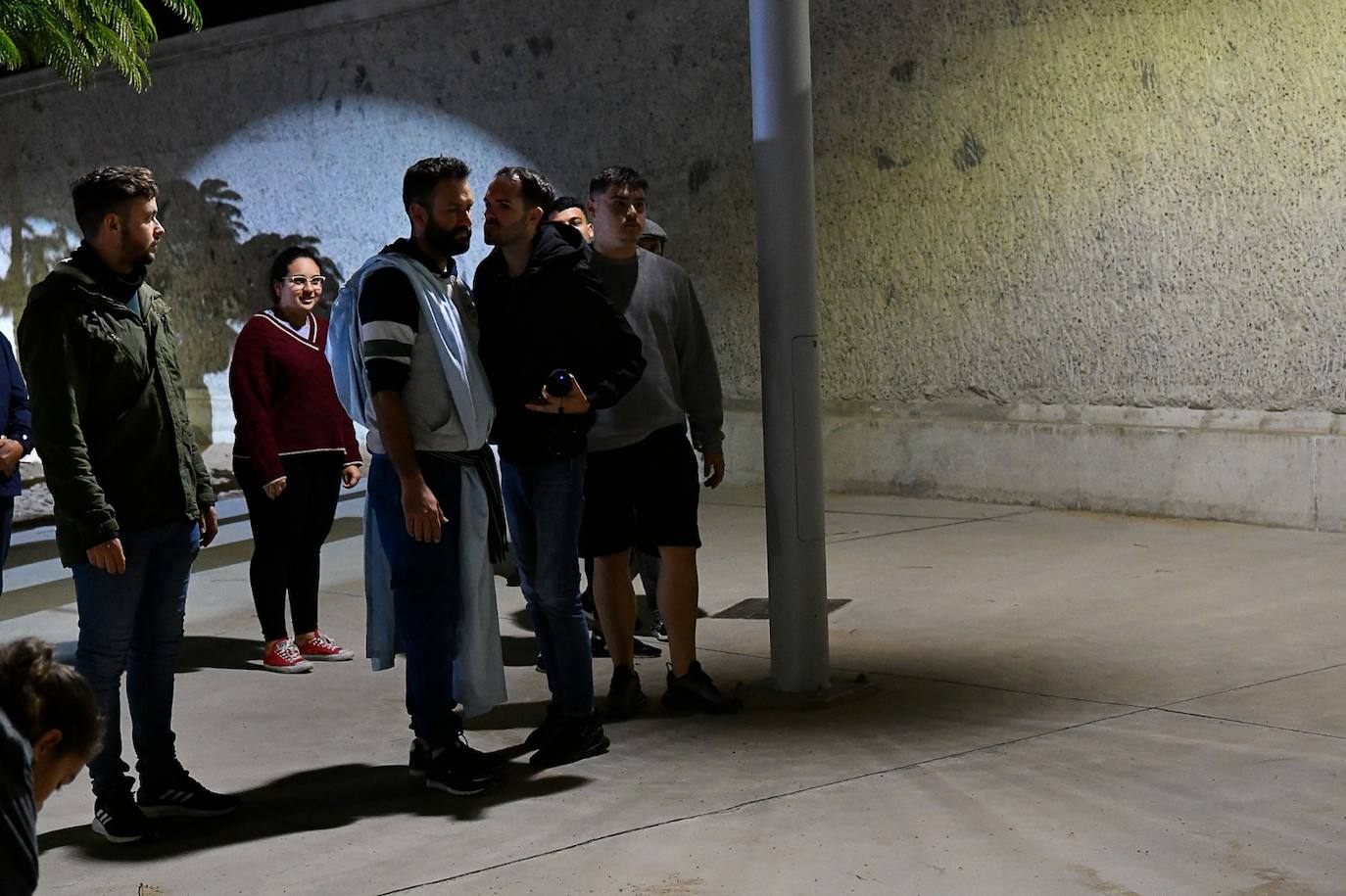 Ensayo representación «La Pasión de Cristo» por vecinos de Tamaraceite