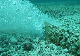 Avería en la tubería sucedida en febrero.