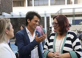 Manuela Armas con Marcos Bergaz.