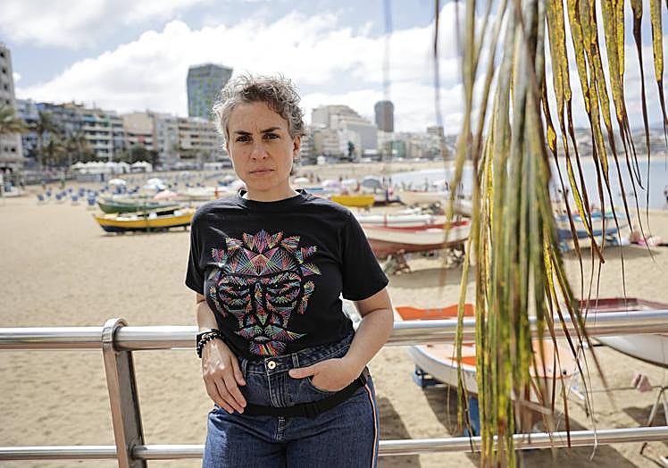 La actriz Ruth Sánchez, en la sesión de fotos para este reportaje.