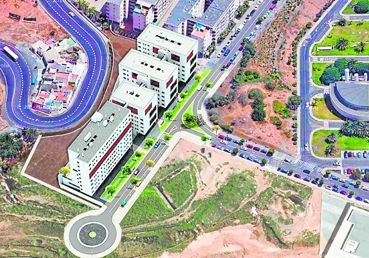 Recreación del edificio, que tiene un plazo de ejecución de 27 meses.