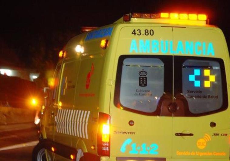 Un motorista, herido grave tras sufrir una caída en Tenerife