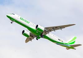 Imagen de un avión de Binter.