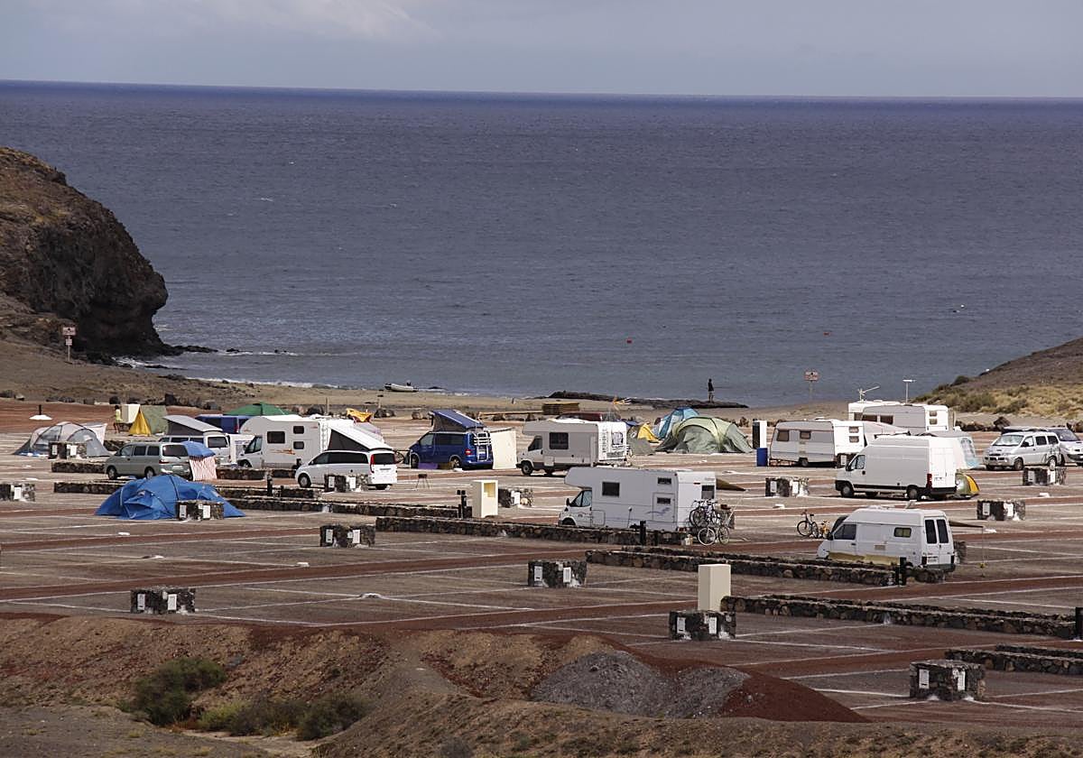 Zona de acampada de Papagayo.