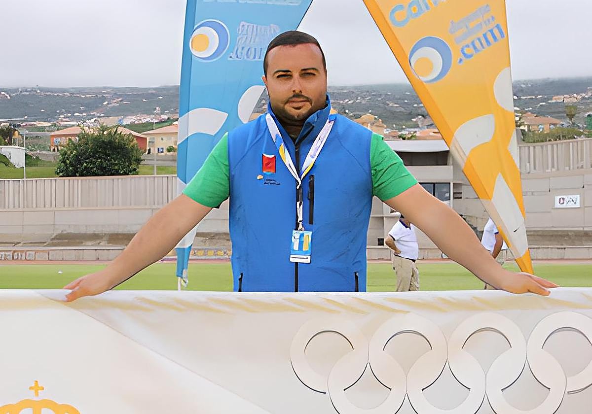Alberto Hernández Barrera, presidente de la Federación Canaria de Atletismo.