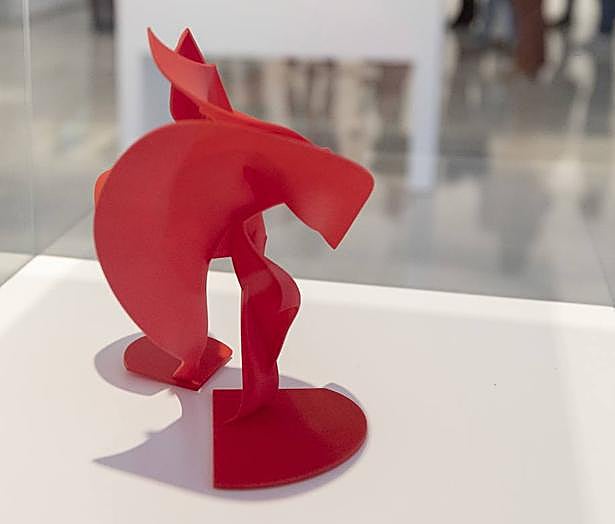 Escultura en tres dimensiones de Analivia Cordeiro, a partir de una de las capturas de movimiento.