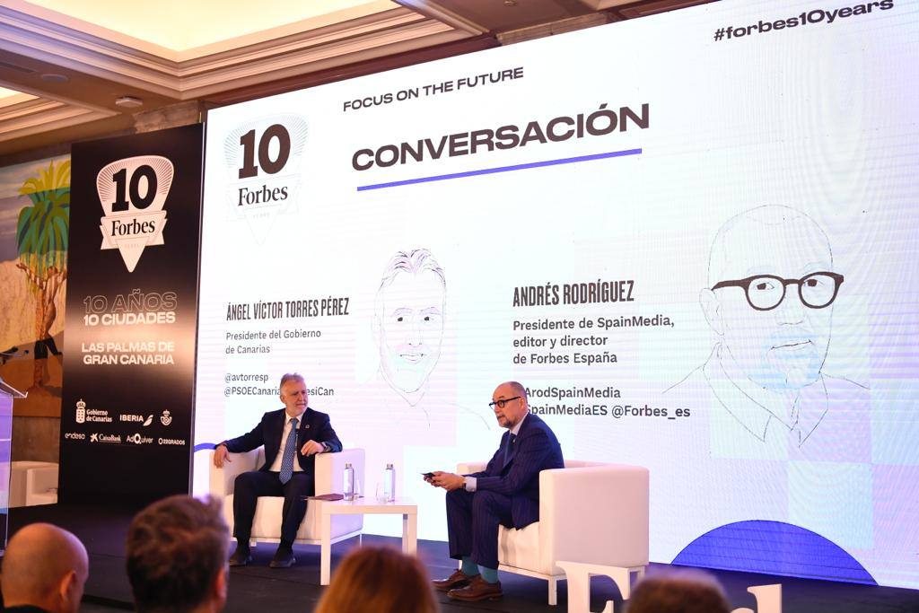 Torres se reúne con el presidente y editor de Forbes España, Andrés Rodríguez