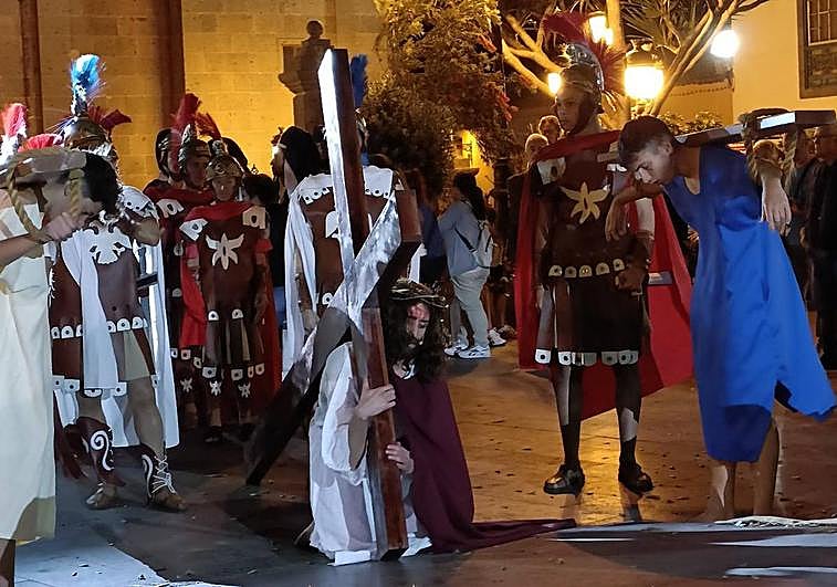 Imagen de la representación del Auto de la Pasión.