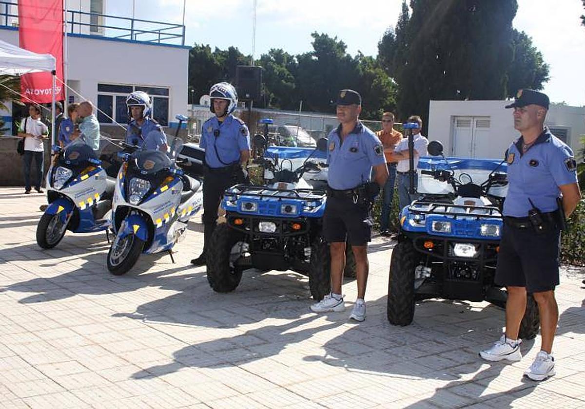 Imagen de arhivo de agentes de la Policía Local de San Bartolomé de Tirajana.