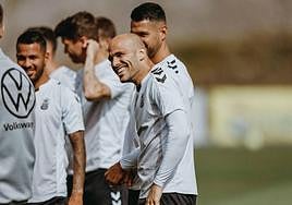 Sandro, feliz en Barranco Seco.