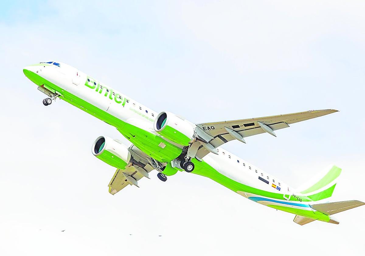 Binter conectará Canarias con Azores y distintos destinos de América con los reactores Embraer E195-E2.