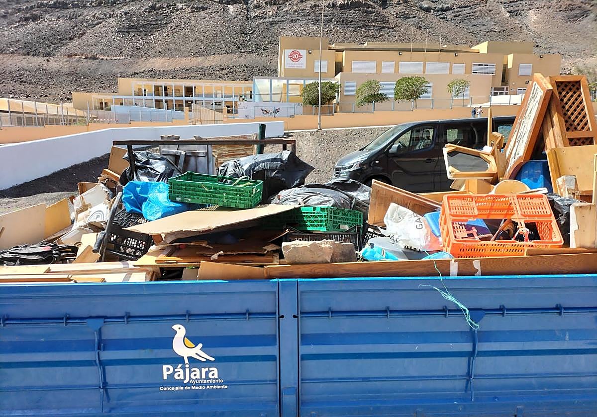 Los residuos se han recogido en el último año, después de la compra de un nuevo camión.